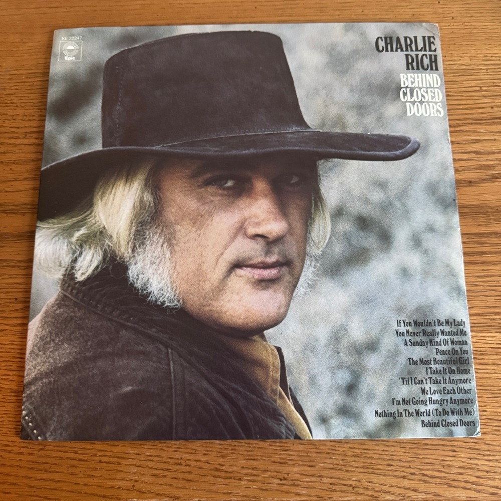 Charlie Rich Behind Closed Doors Vinyl Record LP‎ Epic KE 32247